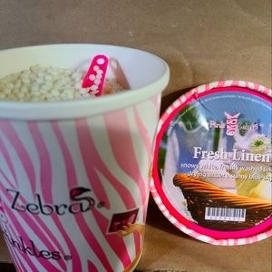 Pink zebra flesh linen wax